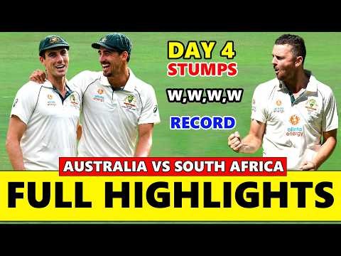 Australia vs South Africa 1st Test Day 4 Full Match Highlights 2026