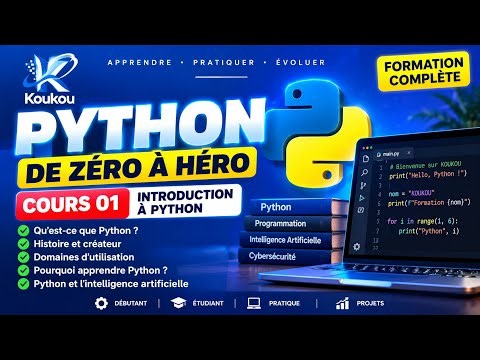 Formation Python de A à Z 🐍 | Cours 1 : Introduction à Python pour débutants