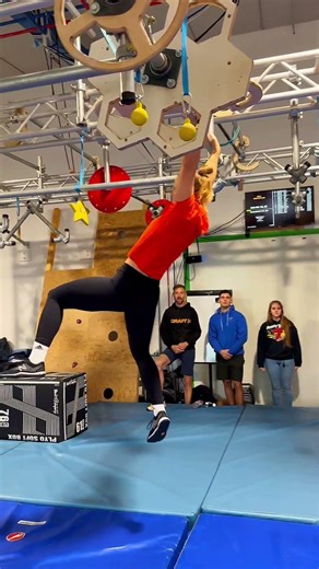 Intense Obstacle Course Challenge in the Gym