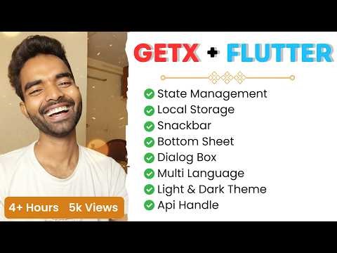 Complete GetX Course in Hindi 🚀 | State Management, API, Local Storage, Theme & More | Flutter