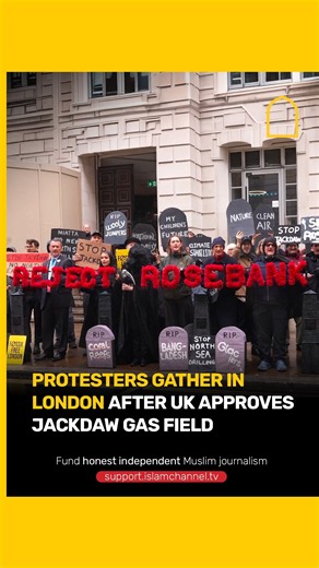 Protesters gather in London after UK approves Jackdaw gas field