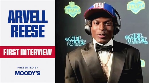 FIRST Interview as a Giant | Giants Draft Arvell Reese