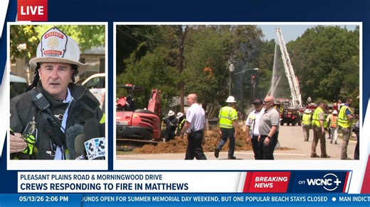 'It could've been worse': Matthews fire chief gives update on massive fire