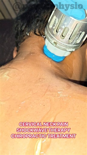 Cervical Neck Pain Treatment Shockwave Therapy & Chiropractic Treatment Neck Pain Relief #painrelief