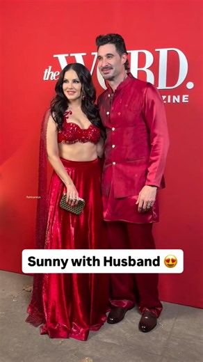 Sunny Leone’s All-Red Pre-Diwali Party Look ❤️ | Diwali Glam with Daniel Weber