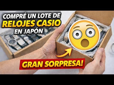 Compre un lote de relojes CASIO en JAPON con una GRAN SORPRESA!