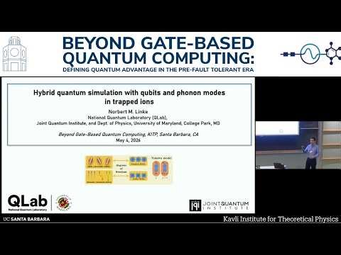 Hybrid quantum simulation with qubits and phonon modes in trapped ions | Norbert Linke (Maryland)