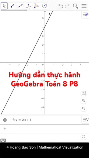 Hướng dẫn thực hành GeoGebra Toán 8 P8 #huongdan #thuchanh #geogebra #toan8 #p8