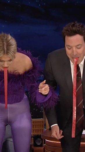 #MillieBobbyBrown challenges Jimmy to the Fruit by the Foot challenge! #FallonFlashback