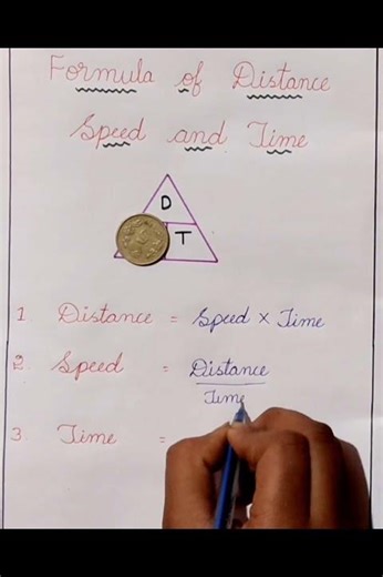 Easy Maths Formula | Speed, Distance & Time Explained | #shree@24 #maths #education