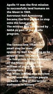 First Step on the Moon 🌕 | The Apollo 11 Moment That Changed History