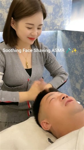 Relaxing traditional shave & face grooming ASMR 🎧#Shorts #ASMR #Shaving #Grooming #Satisfying