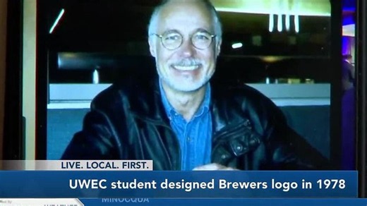 Classic Brewers logo designed by UW-Eau Claire student in 1978