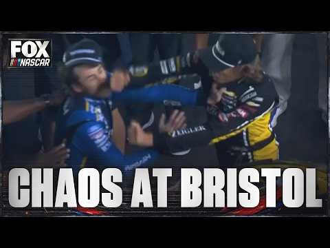 CHAOS AT BRISTOL 👀 Carson Hocevar & Ryan Blaney Clash After Joey Logano Wins