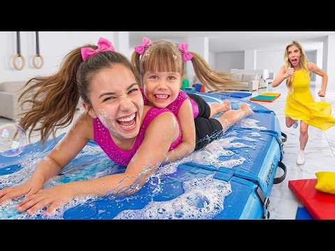 I Let GYMNASTS Babysit Our NEW BABY *Hidden Cameras*