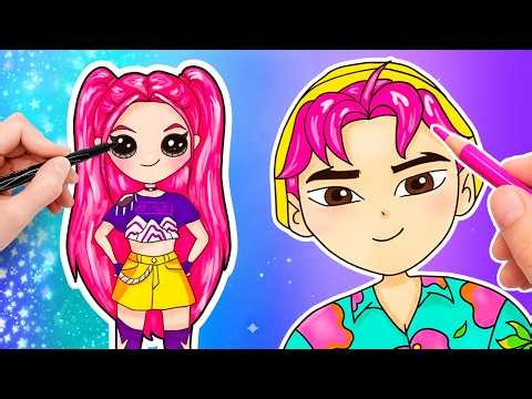 Ultimate DIY Craft Marathon! ✂️ Giant Paper Dolls, K-Pop Crafts & Crazy Games!