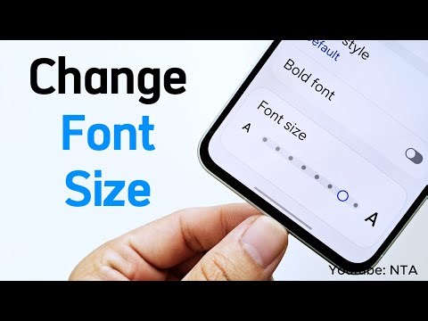 How to Change Font Size on Android