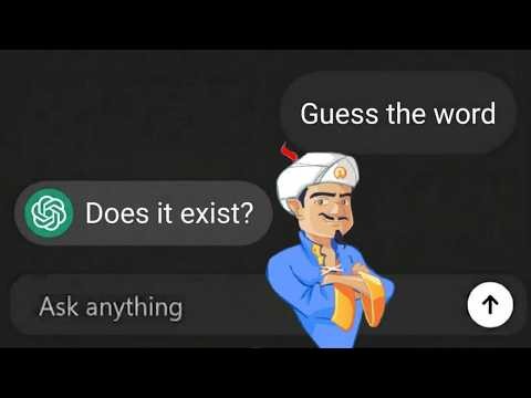 Playing Akinator Game With ChatGPT... (Don't Watch This While Eating)