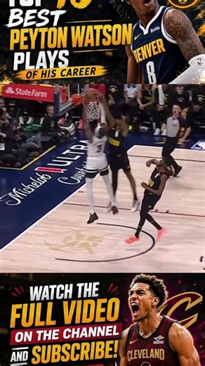 New Cav Peyton Watson With a NASTY Chasedown Block! 🚫🔥 #Shorts #nba