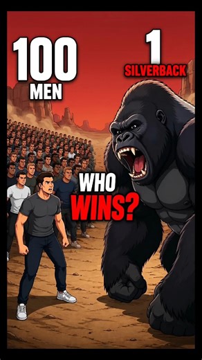 Can 100 Men Really Beat a Silverback Gorilla?