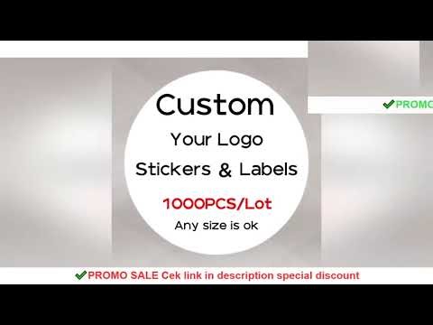 1000 PCS Custom Stickers Customize Logo Label Sticker Personalized Stickers Packaging Labels Design