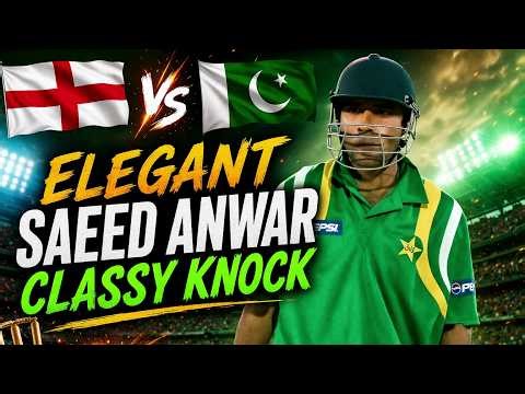 Elegant Saeed Anwar Played a Classy Knock Treat to Watch Hitting Beautiful Boundaries