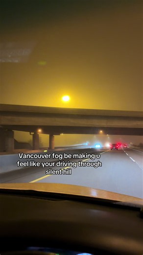 Vancouver fog: driving through Silent Hill vibes