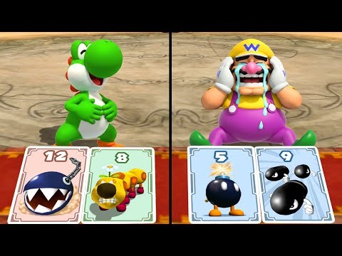 Mario Party 8 Minigames - Yoshi Vs Mario Vs Luigi Vs Wario | Who Wins?