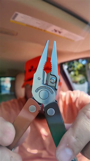 Leatherman Rebar 17-in-1 stainless steel multitool packs pliers, wire cutters, knives, saw,