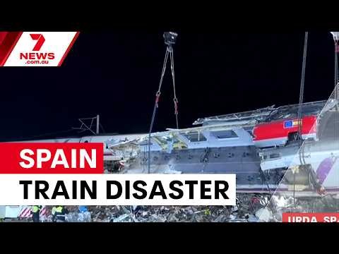 Leaked audio reveals moments before Spain's deadly train crash | 7NEWS