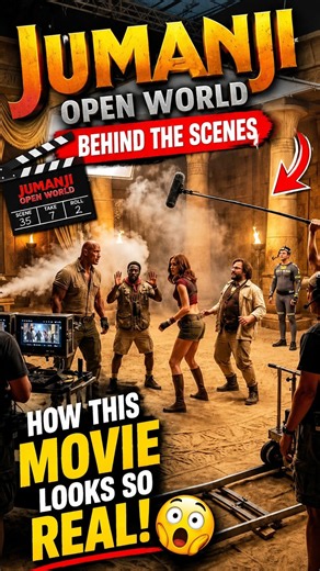 Jumanji Open World Behind The Scenes 😱🔥 How This Movie Looks So Real! #Shorts