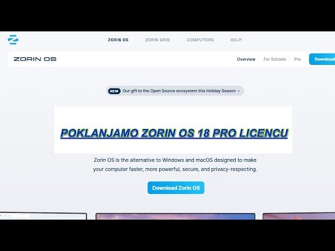 Poklanjamo ZORIN OS 18 PRO licencu