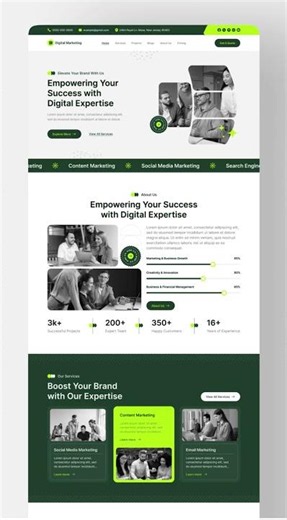 Digital Marketing Agency Website UIUX Design | Figma | Web Design | UI Design | UX Design | Figma