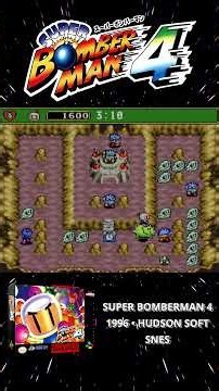 Super Bomberman 4 (1996) – Hudson Soft SNES Gameplay #Shorts