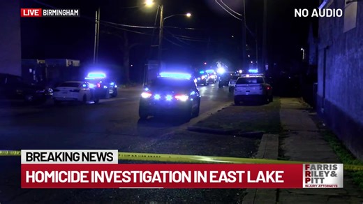 Birimingham Police are on the scene of a homicide in the 8000 block of 1st Avenue South in the East Lake neighborhood. | WBRC 6 News