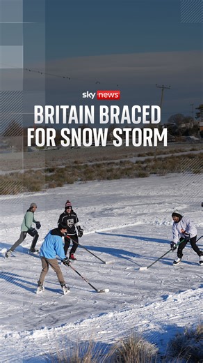 Storm Goretti is set to hit the UK, bringing heavy snow and strong winds as a new year cold snap continues to bite. Central parts of Britain could see heavy snow on Thursday into Friday. #Weather #Snow #Winter #StormGoretti #UK | Sky News