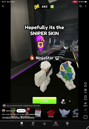 This is how uncan get the light fifty sniper skin in rivals