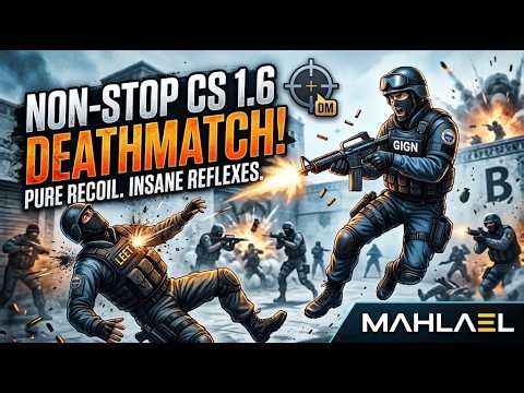 NON-STOP CS 1.6 DEATHMATCH! 💣 Pure Recoil & Insane Reflxes! (2026 Gameplay)