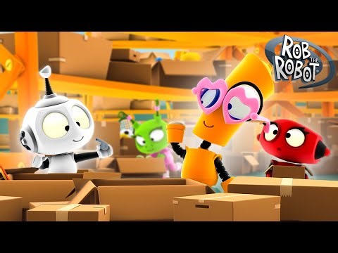 Squeak’s Key Is Missing! Where Could It Be? 📦🐭 | Rob the Robot | Kids Educational Cartoons