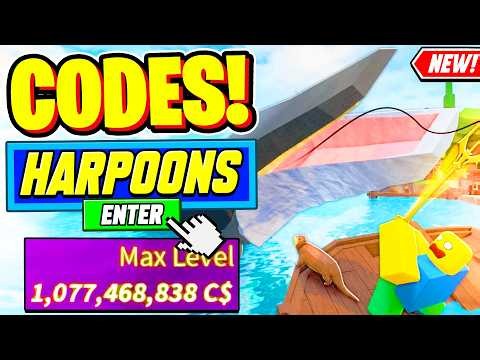 ⚠️New⚠️ ALL WORKING HARPOON GUNS UPDATE CODES For Fisch July 2026 - Roblox Fisch Codes 2026