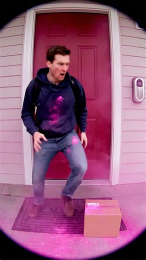 Door Bell Video Shows Porch Pirate Instant Karma as Bait Package Exploded