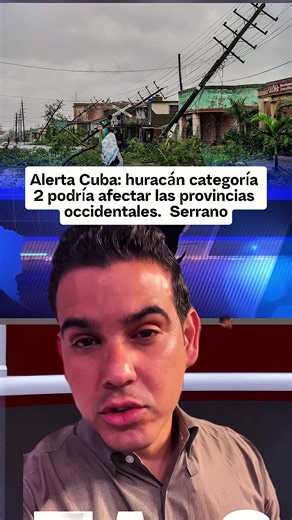 Cuba may face a category 2 hurricane. Meteorologist Javier Serrano discusses the storm path and affected areas. Stay informed for safety preparations. #CubaWeather #HurricanePrep #TropicalStorm #Meteorology #CubaSafety
