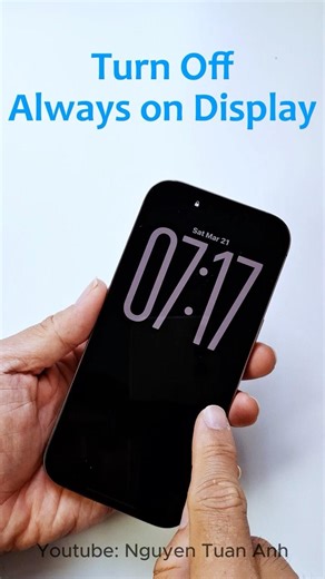 Turn off always on display iphone