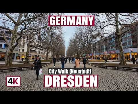 🇩🇪 Dresden Neustadt – 4K City Walk