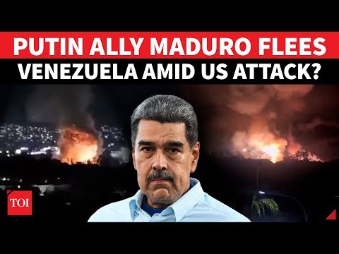Maduro ‘FLEES’ Venezuela As US Bombs Military Bases | INSANE Videos Show Air Force Going Ballistic