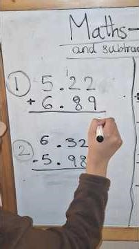 Add and Subtract DECIMAL numbers #Shorts #EduShorts #MathShorts #QuickMath #LearnWithMe #Trending