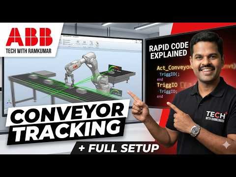 Conveyor Tracking in ABB RobotStudio | Full Simulation Setup + RAPID Code Explained