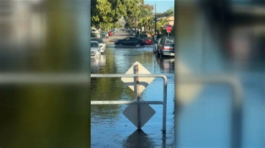 High tides cause flooding in Mission Bay