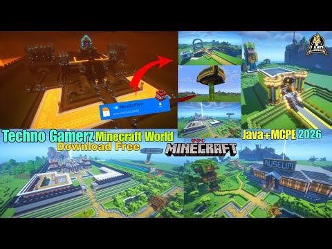 ‪@TechnoGamerzOfficial‬ Minecraft Survival World 2026 Download 🤯 Step-by-Step 🔥 Java+MCPE