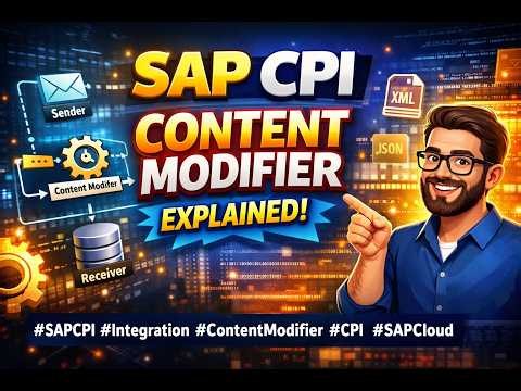 🚀 Class-01 SAP CPI Content Modifier Explained | Complete Tutorial for Beginner to Advance